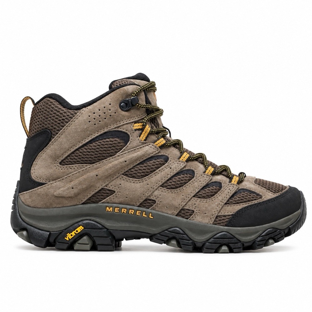 Merrell Moab 3 Mid GTX Hiking Boots Walnut Men Size 14M SuedeJ035869 Work Boots